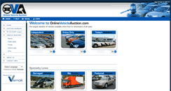 Desktop Screenshot of onlinevehicleauction.com